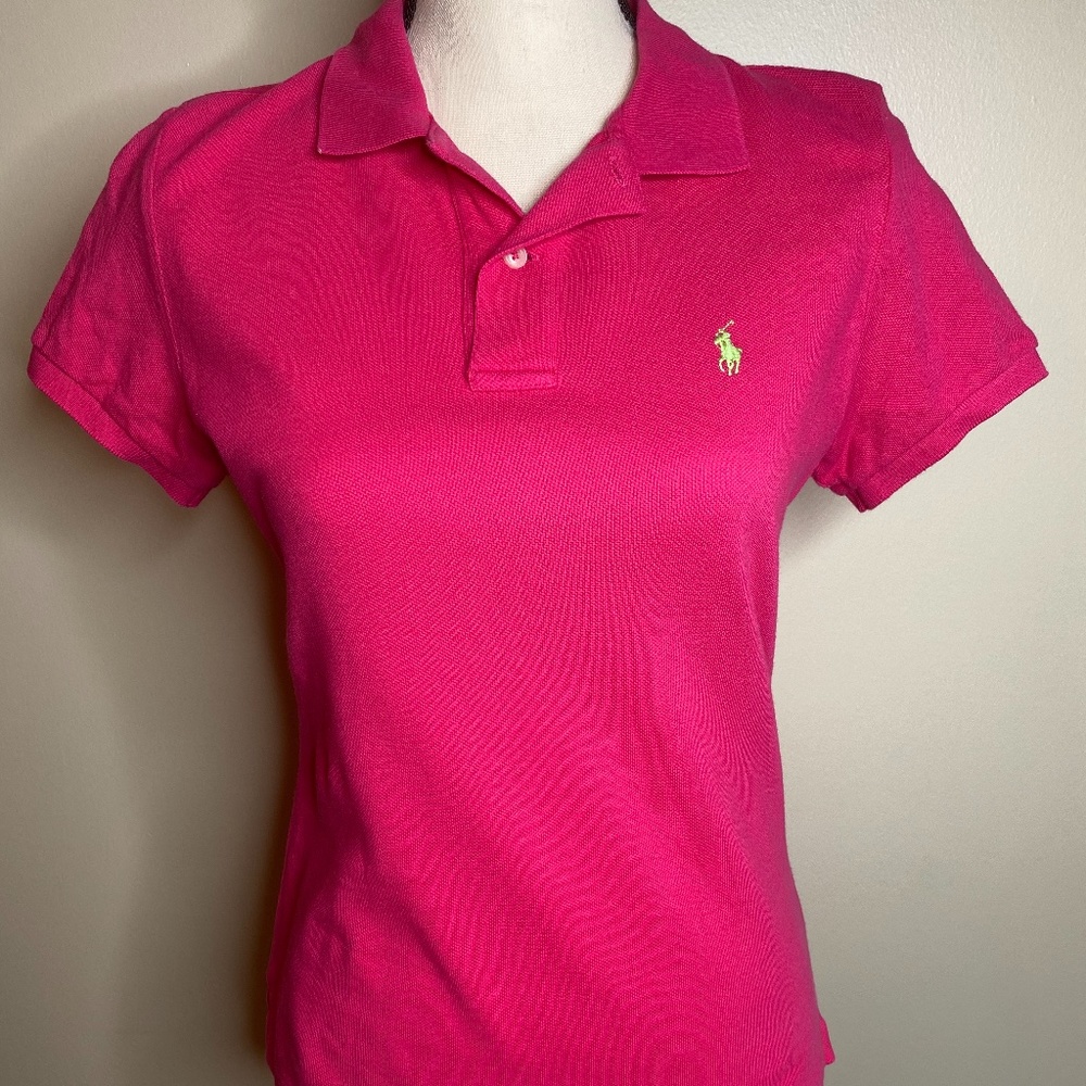 Ralph Lauren Hot Pink 'The Skinny Polo'